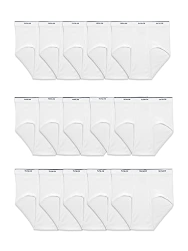 Fruit of the Loom Men's White Tag Free Cotton Briefs-Pack of 15-$18.76