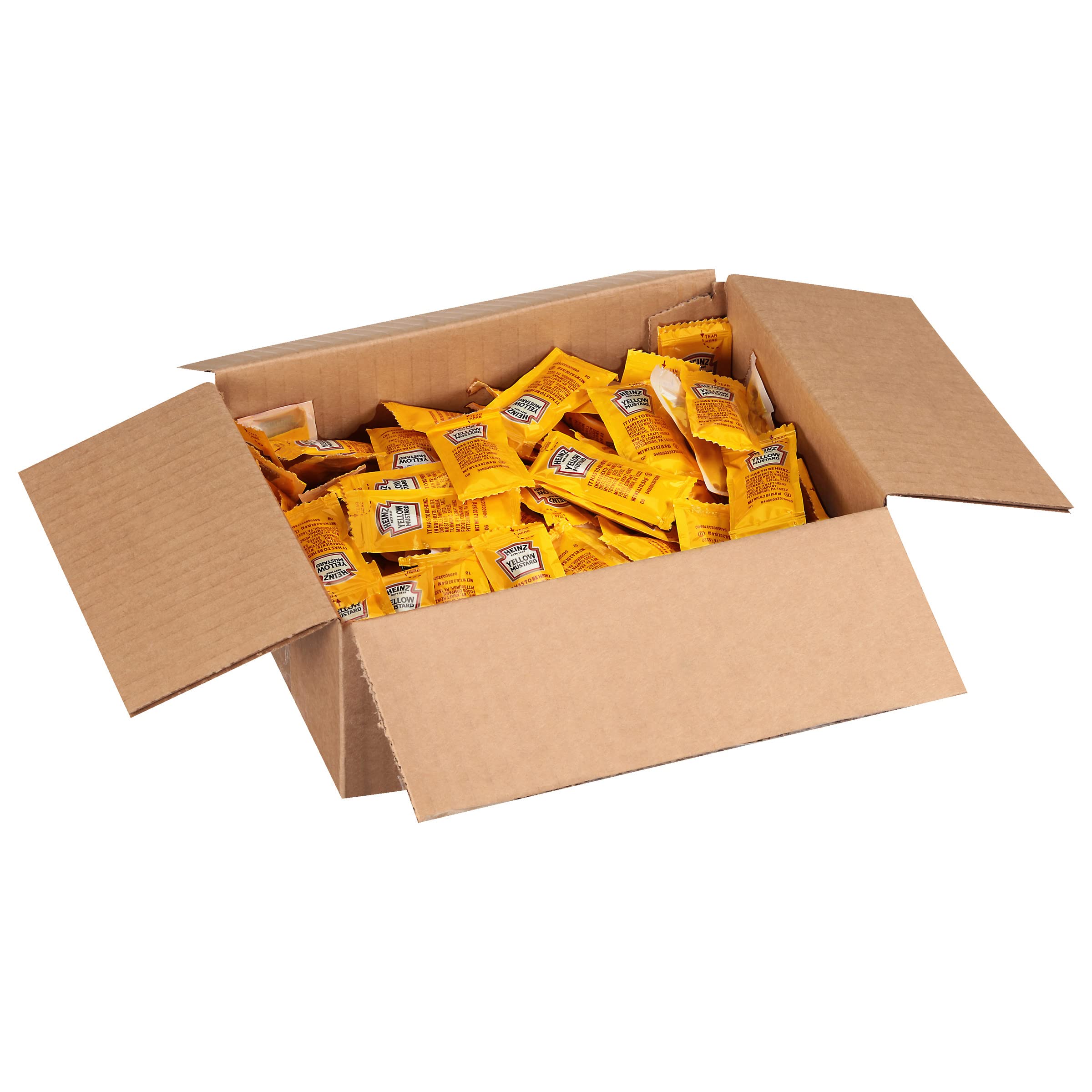 Heinz Yellow Mustard-Box of 200 0.2 oz packets-$9.39