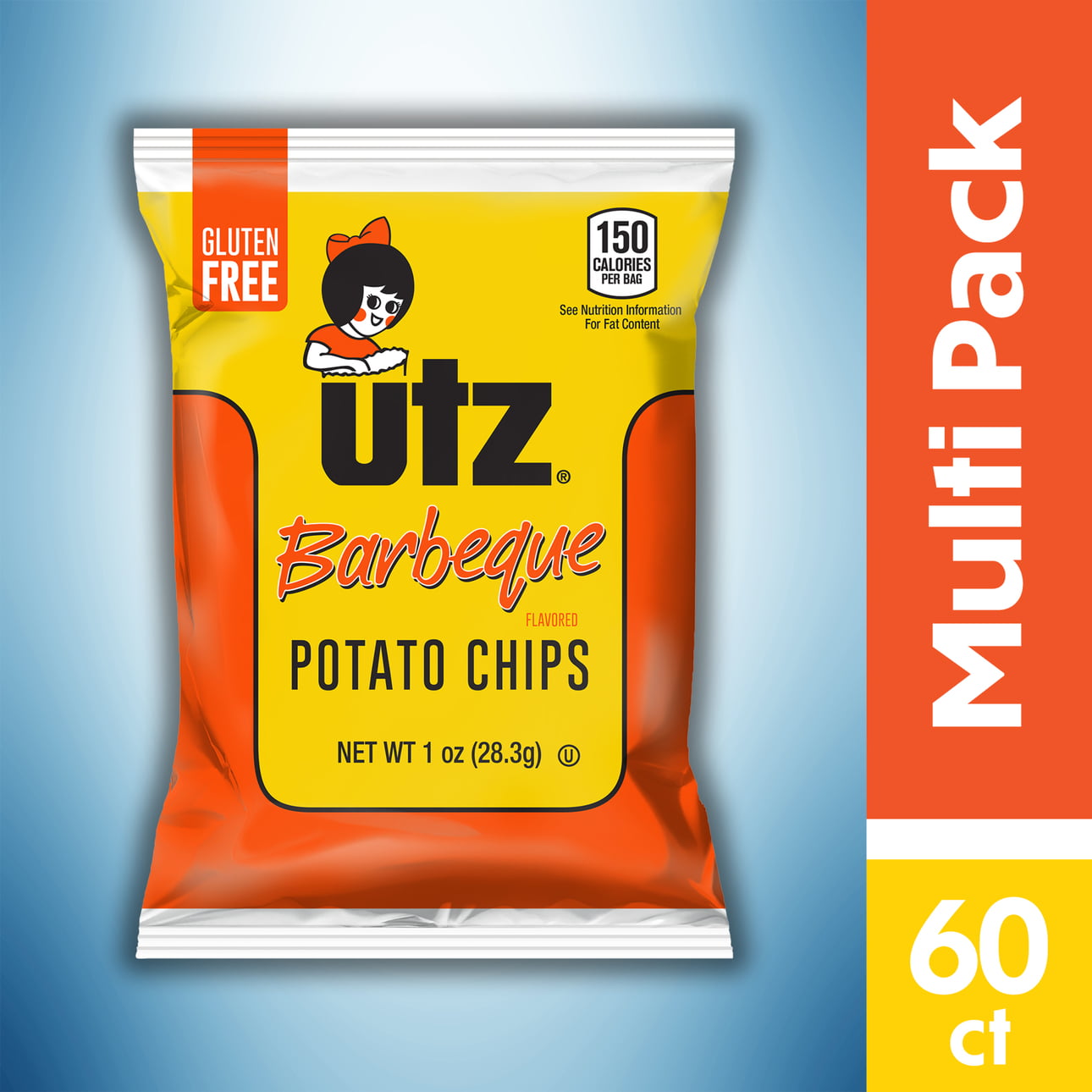 UTZ Barbecue Potato Chips-Pack of 60 1 oz. Bags-$16.38 at Amazon & Walmart