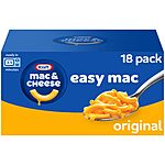 Kraft Easy Mac Microwavable Macaroni &amp; Cheese-Pack of 18. 6.7 Oz. Packets-$7.99 ($.44 ea)-Amazon