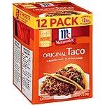 12-Pack McCormick Original Taco Seasoning Mix Packets $7.40 w/ Subscribe &amp; Save