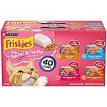 40-pk 5.5-oz Purina Friskies Wet Cat Food Variety Pack (Surfin' & Turfin' Filets) $23.65 w/ Subscribe &amp; Save