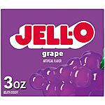 Jell-O 3oz Grape Gelatin Dessert Mix Box $0.35 w/ Subscribe &amp; Save