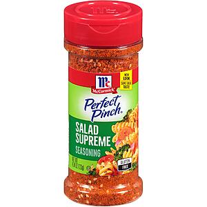 McCormick Perfect Pinch Salad Supreme Seasoning, 4.34 oz (Pack of 6 Bottles)-$7.53-Amazon