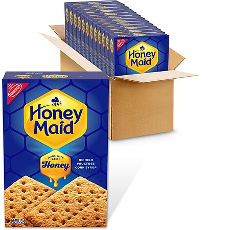 HONEY MAID Graham Crackers-Pack of 12, 14.4 oz Boxes-$22.74 ($1.90 each) w/S&S-Amazon