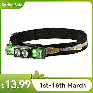 Sofirn H25a 1200 Lumens Rechargeable Type-C Headlamp $13.99 w/ FS