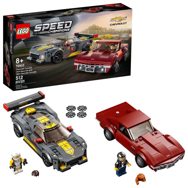 LEGO® Speed Champions Chevrolet Corvette C8.R Race Car and 1968 Chevrolet Corvette $20.99 Free Pickup