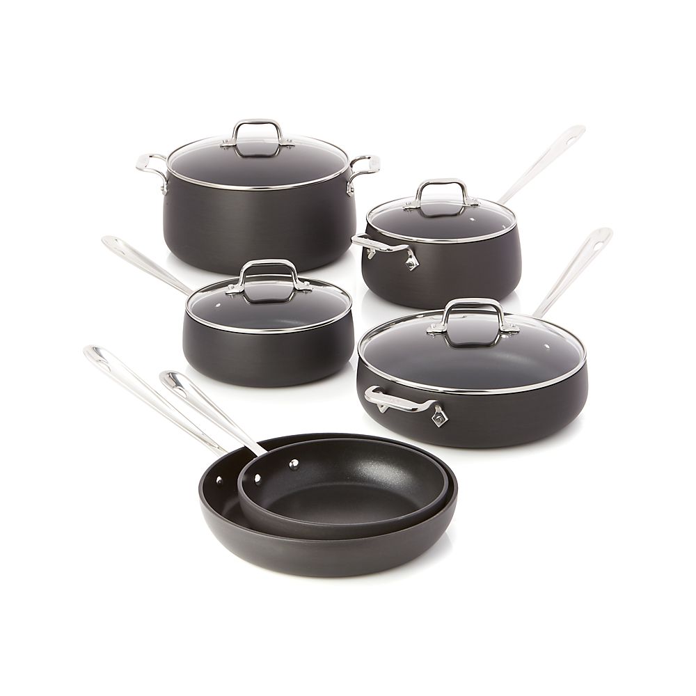 All-Clad ® HA1 Hard-Anodized Non-Stick 10-Piece Cookware Set with Bonus $350 FS