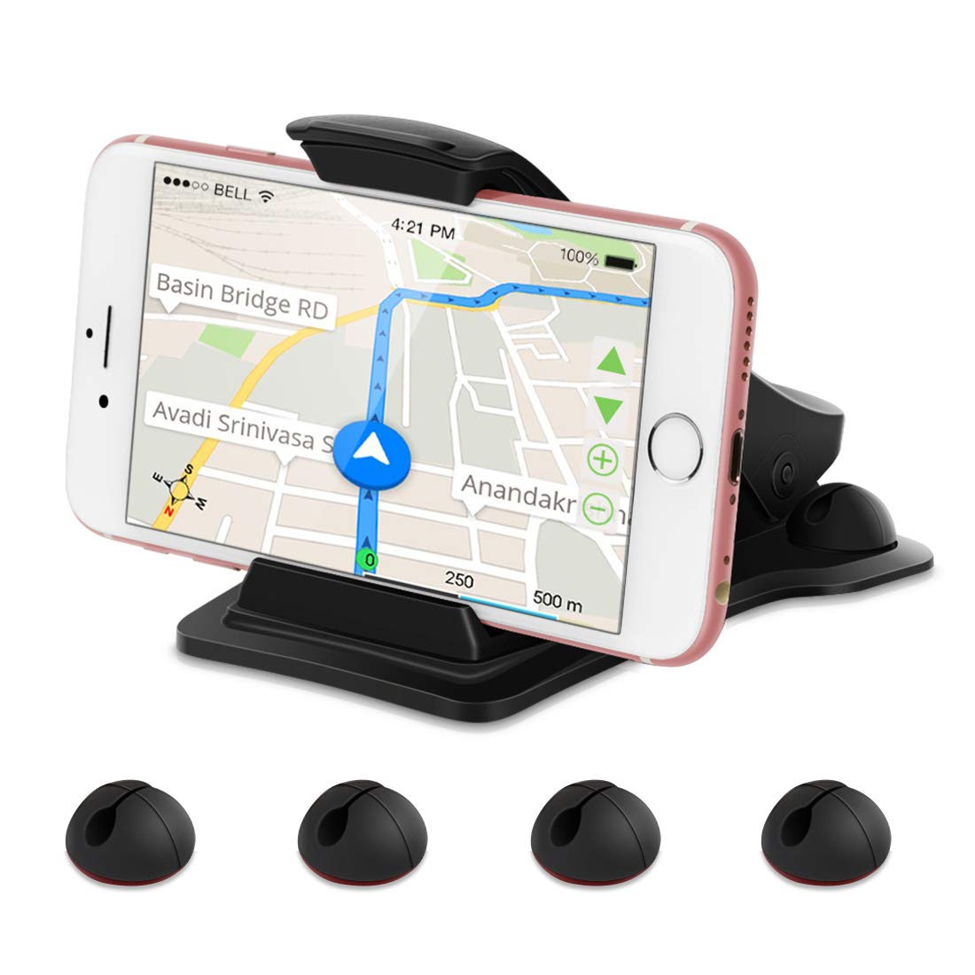 Car Phone Mount/Clip with wire guides $3.99, free shipping w/ Prime