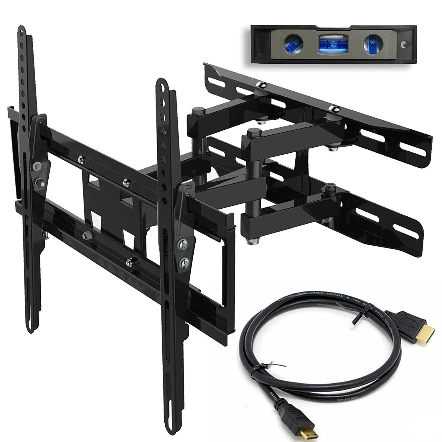 Everstone Tv Wall Mount For Most 32 65 Tvs Heavy Duty Dual Arm 19 79
