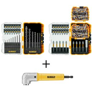 DEWALT MAXFIT Steel Screwdriving Set (110-Piece) with MAXFIT Right Angle Magnetic Attachment, $34.97, free shipping, Home Depot