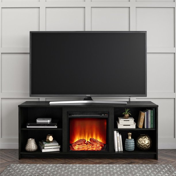 Mainstays Fireplace TV Stand for TVs up to 65", $179.99, Multiple colors, free shipping, Walmart