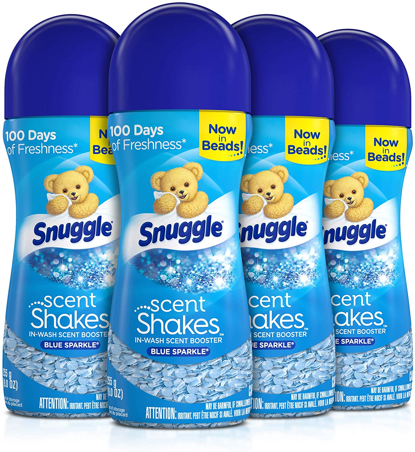 Amazon, 4 pack Snuggle Scent Shakes in-Wash Scent Booster Beads, Blue Sparkle or Superfresh Original, $10.94 w/ S&S
