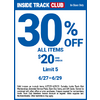 Harbor Freight ITC members, 30% off items $20 and under, max 5 items,  non-ITC members, 30% off items under $10, 6/27-6/29