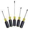 5 piece Klein Tools 85445 Screwdriver Set, Made in USA, Slotted, Phillips and Square Tip Drivers, Non-Slip Cushion Grip, $23.99 w/ coupon, Amazon