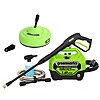 Greenworks - 1900 PSI 1.2 GPM Electric Pressure Washer and surface washer kit, $99.99, free shipping, Best Buy