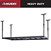 YMMV in-store, Husky 97.5 in. W x 43.75 in. H x 32 in. D Adjustable Height Metal Heavy-Duty Overhead Garage Storage Rack in Black, $43.02 or lower, originally $169, Home Depot