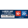 Harbor Freight, 10% off any item, ITC members save 20% off any item, 8/29 - 9/1, in store only