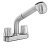 Glacier Bay 4 in. 2-Handle Centerset Pull-Out Laundry Faucet in Stainless Steel, $29.40, free shipping, Home Depot