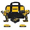 DEWALT 20V MAX Brushless Cordless Drill, Impact Driver, 2-Tool Power Tool Combo Kit, Brushless Power Tool Set with 2 Batteries and Charger Included (DCK277D2), $154.88, Amazon