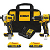 DEWALT Atomic 20-Volt MAX BRUSHLESS Lithium-Ion Cordless Combo Kit w/ two 2.0ah batteries - DCK225D2, $134.10, free pickup, Rural King
