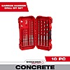 Milwaukee SHOCKWAVE Carbide Hammer Drill Bit Set. (10-Piece), $18, Free shipping, Home Depot
