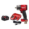 Milwaukee M18 FUEL GEN-2 18V Lithium-Ion Brushless Cordless Mid Torque 1/2 in. Impact Wrench F Ring w/5.0Ah Starter Kit, $199, FS, Home Depot