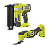 RYOBI 18V ONE+ 2-Tool Combo with 18ga Brad Nailer and Oscillating Tool