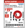 BAUER Premium Auto Detailing Accessory Kit for Wet/Dry Vacuums