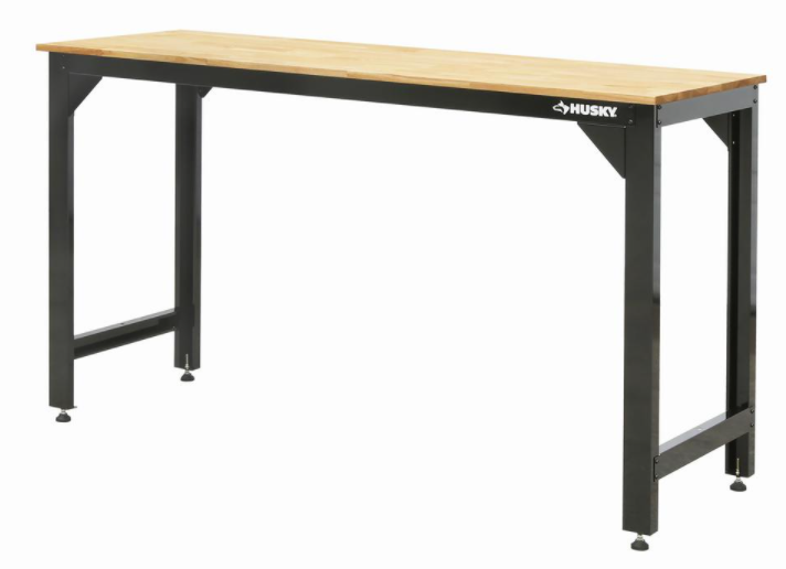 HUSKY 6 ft. Solid Wood Top Workbench, $195.99, free shipping, Home Depot