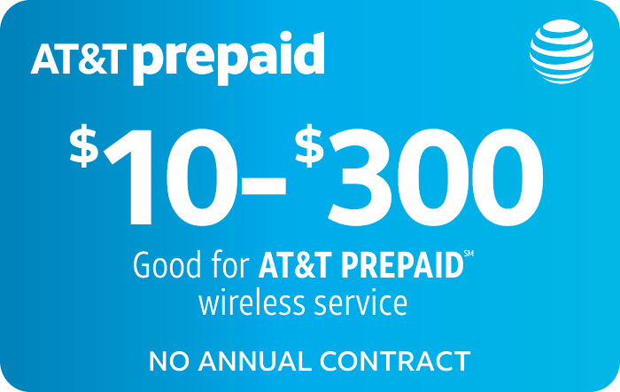 AT&T Pre-paid wireless and Cricket wireless gift cards, 13% off, Kroger Gift Cards