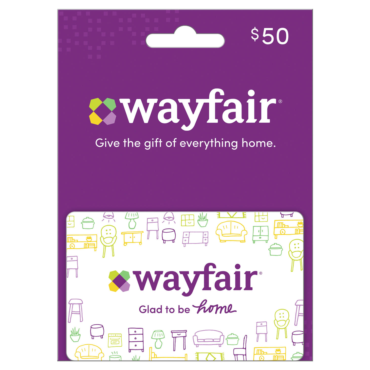 Sam's Club Members : $50 Wayfair gift card, $43.50, free shipping