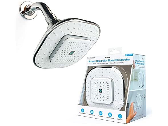 Woot!, Atomi Removable Magnetic Bluetooth Speaker Showerhead, $12.59, free shipping for Prime members