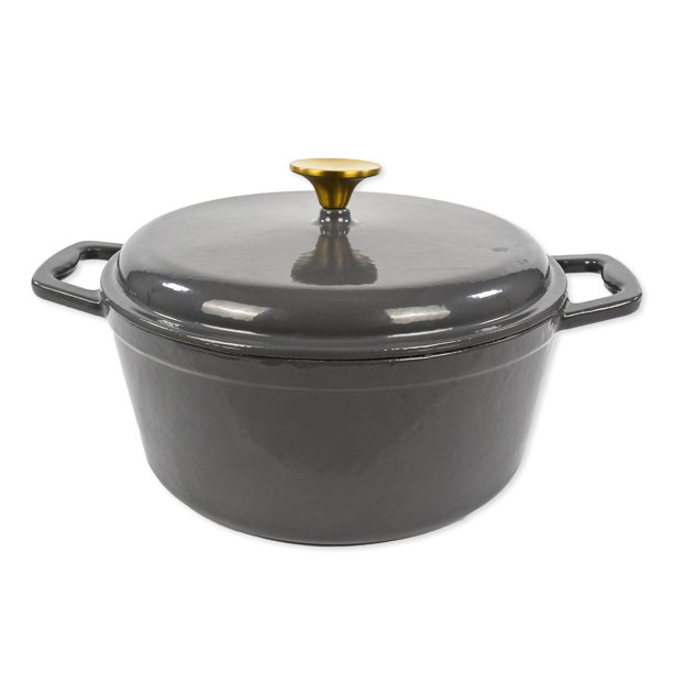 Mainstays Enameled Cast Iron 4.75qt Dutch Oven with Lid, $34.94, Walmart