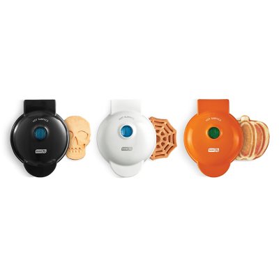 Sam's Club Members : 3 piece Dash Halloween Mini Waffle Maker Set, includes Pumpkin, Skull and Spider Web Waffle Makers, $14.98, free shipping for PLUS