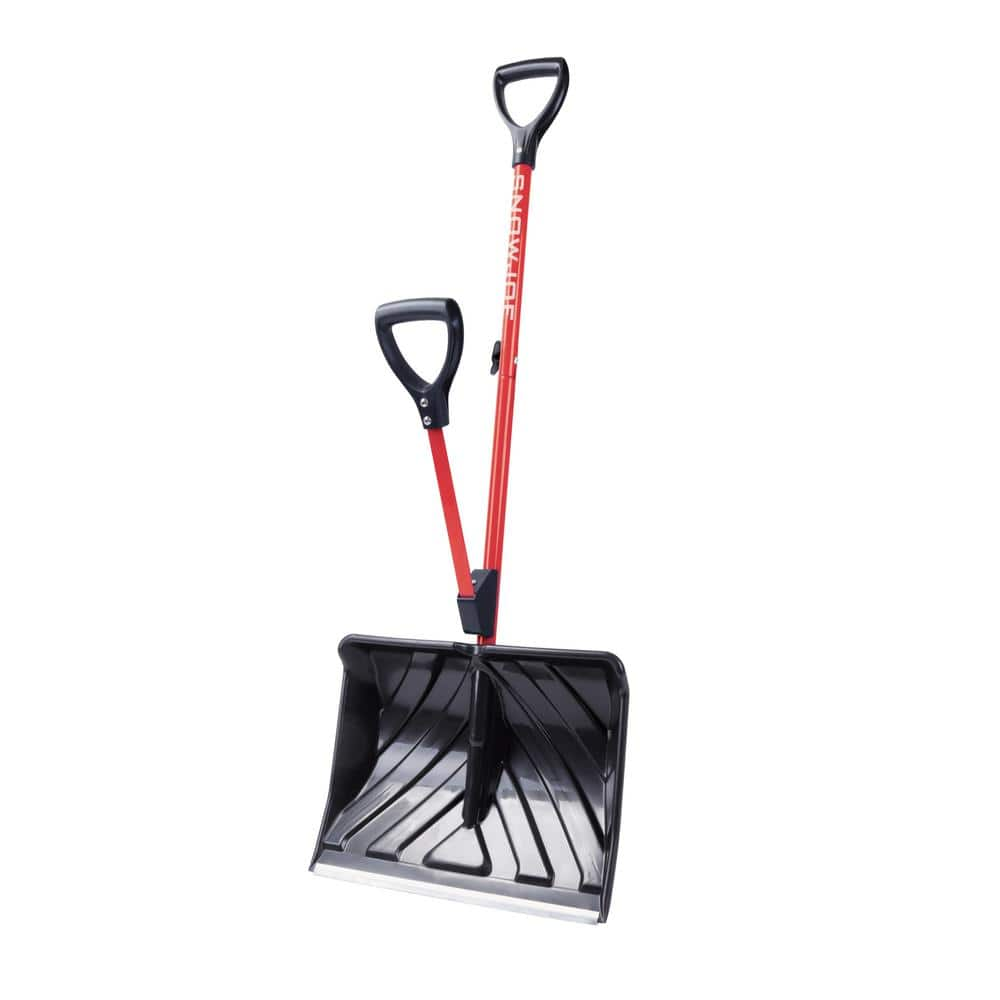 Snow Joe Shovelution Strain-Reducing Snow Shovel with Spring-Assist Metal Handle and 18 in. Aluminum Wear Strip Blade, $19.99, free ship, Walmart $19.99