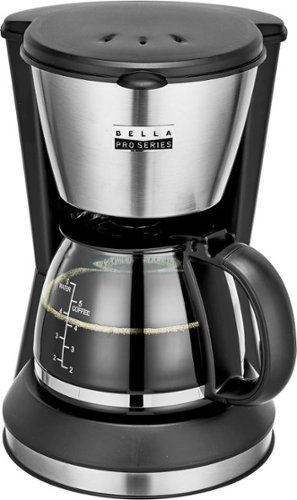 Bella Pro Series - 5-Cup Coffee Maker - Stainless Steel, $9.99, free pickup, Best Buy