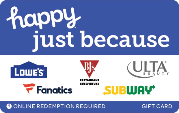 Kroger Gift Cards, $5 bonus on select $50 Happy gift cards (Can redeem for Lowe's & Chipotle)