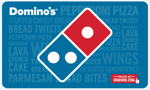 $50 Domino's Gift Card, $42.50, Paypal