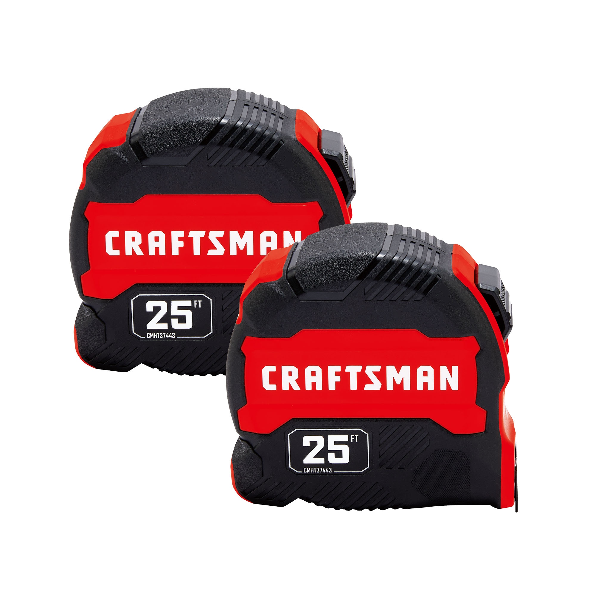 2 pack CRAFTSMAN Compact Easy Grip 25ft Tape Measure, 9.98, free