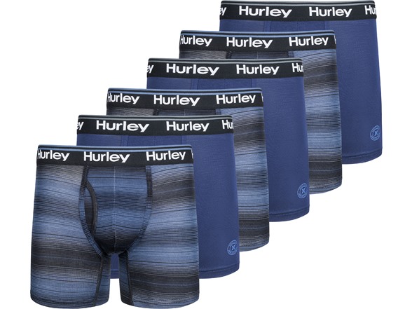 HURLEY Supersoft Mens Boxer Briefs 3 Pack - GREEN COMBO