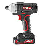 Hyper Tough 20 V Cordless 1/2-inch Impact Wrench with 2.0 Ah Battery and Charger, 300ft/lb breakaway torque, $44, free shipping, Walmart
