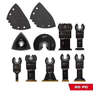 20-Piece Milwaukee Universal Oscillating Multi-Tool Blade Kit $44.95 + Free Shipping
