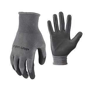YMMV 12 pack FIRM GRIP Large General Purpose Polyurethane Grip Work Gloves, $5.04, in store Home Depot