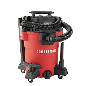 CRAFTSMAN 8-Gallon 3.5 HP Corded Wet/Dry Shop Vacuum with Accessories Included, $49.98, free shipping, Lowe's