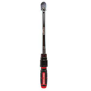 CRAFTSMAN 3/8" Drive Click Torque Wrench, 20-ft/lb to 100-ft/lb $55 & More + Free Shipping
