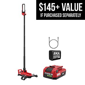 12V/20V SKIL 2500-Lm Rechargeable Tower Work Light w/ 12V 2Ah Battery & Charger $60 + Free Shipping