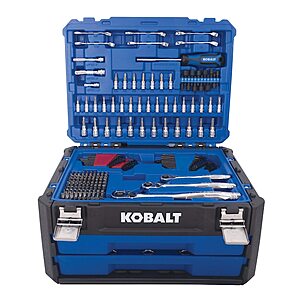 Kobalt 302 -Piece Standard (SAE) and Metric Mechanics Tool Set with Hard Case, $99, free shipping, Lowes