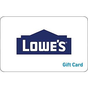 $200 Lowe's egift card, $180, + 4X fuel points, Kroger Gift Card Portal