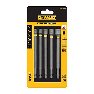 DEWALT 6 in. magnetic Nut Driver Set (5-Piece), SAE, $14.88, FS, Home Depot